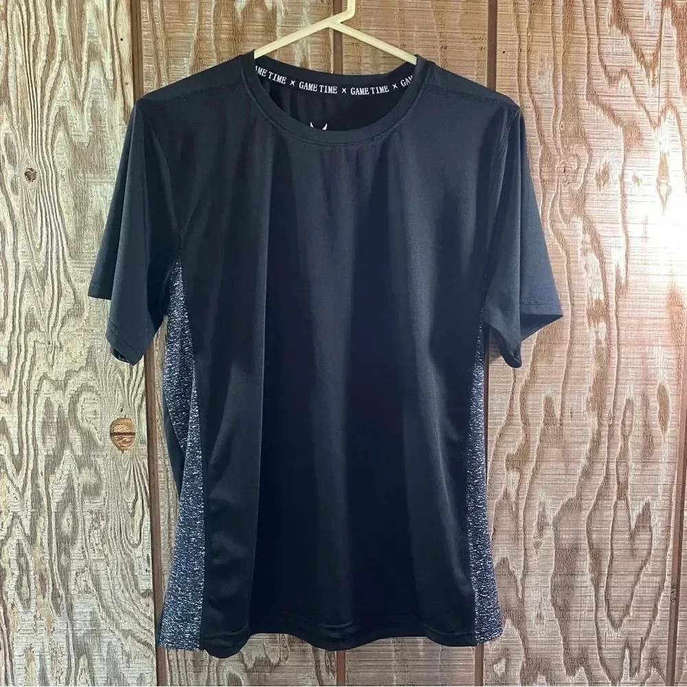 Black Polyester Work Out T-Shirt 💪🏼
